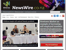 Tablet Screenshot of newswire.co.nz